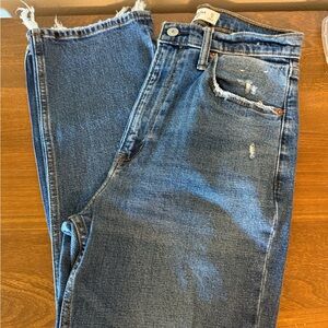Abercrombie & Fitch Blue Cropped Ankle Jeans